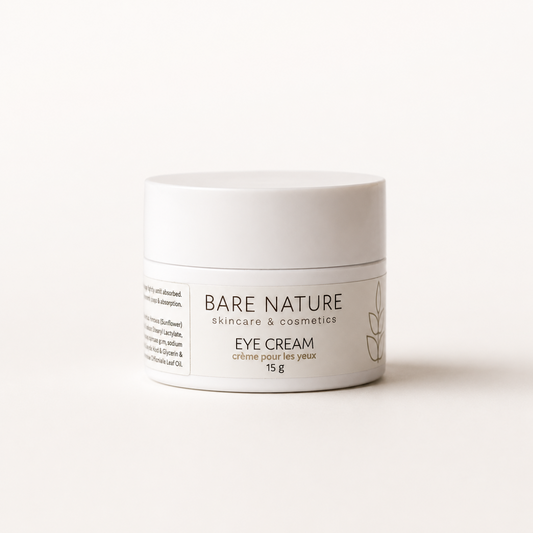 Bare Nature Botanical Eye Cream on a white background