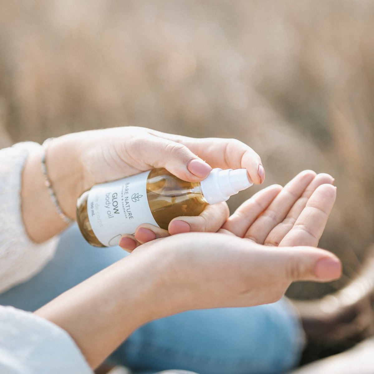 Bare Nature GLOW Body Oil - With Rosewood Essential Oil barenature.ca