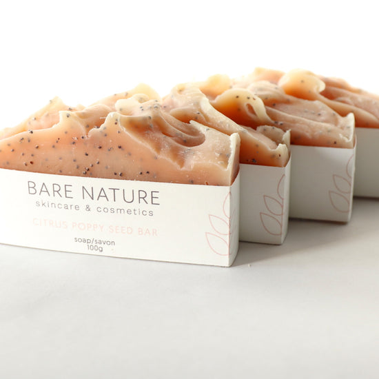 Citrus Poppyseed Bar Soap - barenature.ca
