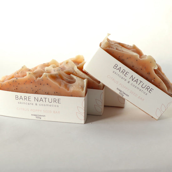 Citrus Poppyseed Bar Soap - barenature.ca