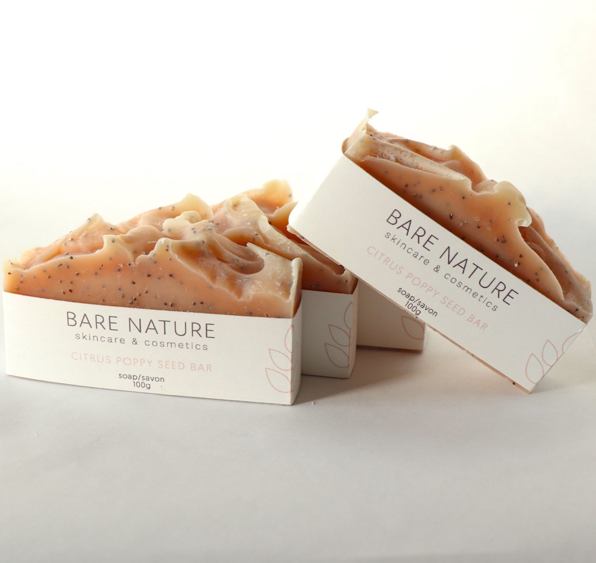 Citrus Poppyseed Bar Soap - barenature.ca