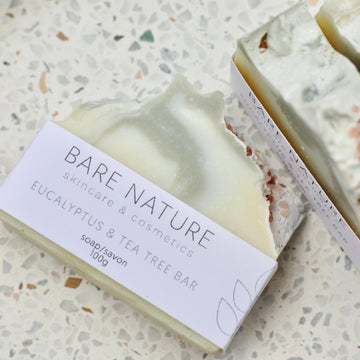 Eucalyptus and Tea Tree Bar Soap - barenature.ca