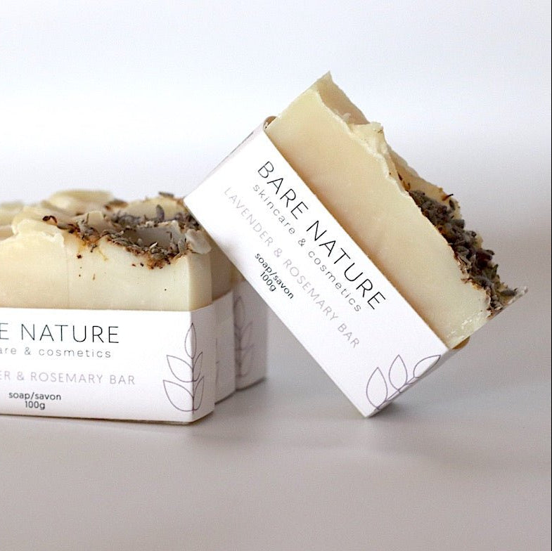 Lavender & Rosemary Soap Bar - barenature.ca